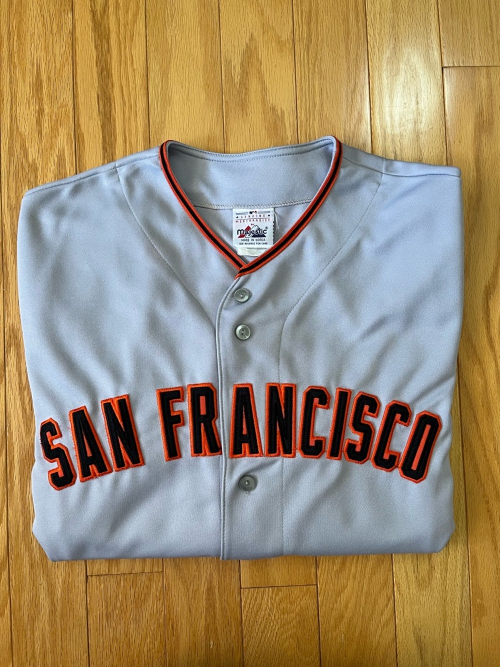 Vintage San Francisco Giants Gray Baseball Jersey Men’s XXL